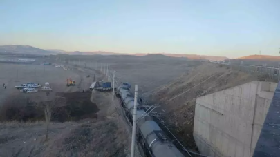 Kırıkkale'de tren raydan çıktı!