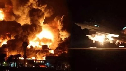 ABD ve İngiltere sabaha kadar bomba yağdırdı. Şehirlerden alevler yükseldi