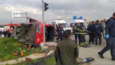 Tekirdağ'da feci kaza: 5 ölü 10 yaralı
