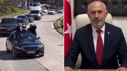 Muhtarın çakarlı lüks araç konvoyuna para cezası!