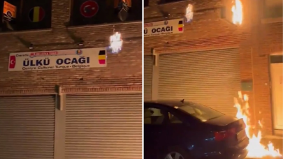Belçika'da gerilim devam ediyor: Ülkü Ocağı binasına molotoflu saldırı!