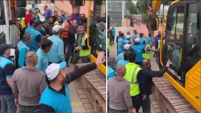 Kocaeli ve İzmit belediye çalışanları birbirine girdi!