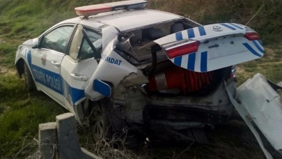 Askerin kullandığı araç polis otomobiline çarptı. Polis Yonuz Turan şehit oldu