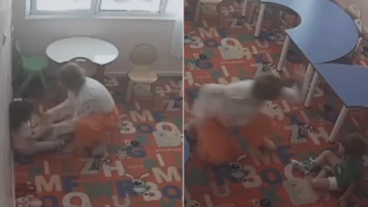 Kreşte öğretmen dehşeti! Görüntüler ortaya çıktı