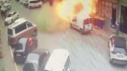 İş yeri bomba gibi patladı! Alevlerin arasında kalan işçi canını zor kurtardı