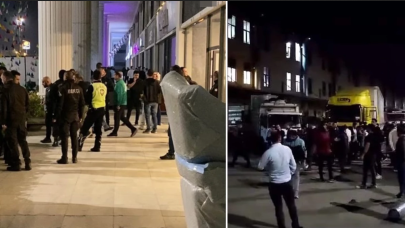 TIR’larla gelen alacaklılar,  eşyaları yağmalamaya çalıştı!