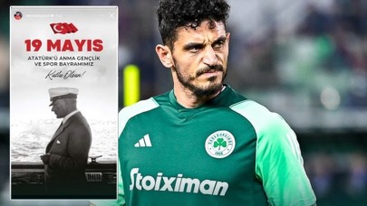 Yunanistan'da skandal. Panathinaikos'tan Atatürk paylaşımı nedeniyle Samet Akaydın'a şok ceza