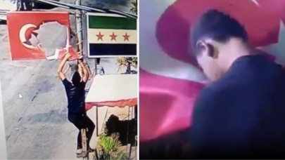 MİT duyurdu! Suriye'de Türk bayrağına yönelik provokasyon yapan kişi yakalandı