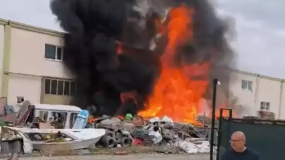 Ankara'da  kereste fabrikasında yangın çıktı!