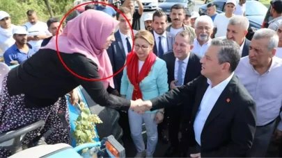 CHP'li başkanın eşi,  Özgür Özel'e kendini çiftçi olarak tanıttı