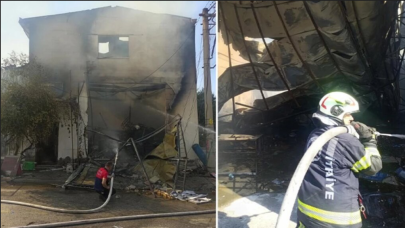 Şarjda bırakılan telefondan çıkan alevler fabrikayı küle çevirdi!