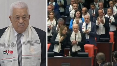 Mahmud Abbas TBMM'de: Sözleri AK Parti ve MHP'liler tarafından ayakta alkışlandı