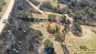 70 yaşındaki nene yangının ortasındaki evini böyle kurtardı: Kıvılcım bile düşmemiş
