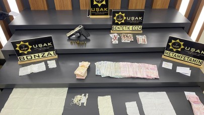 Uşak'ta uyuşturucu operasyonu: 9 şüpheli tutuklandı