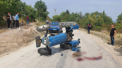Bursa'da feci kaza! Annesi kullandığı traktörün altında can verdi