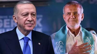 Cumhurbaşkanı Erdoğan Pezeşkiyan'ı Türkevi'nde ağırladı