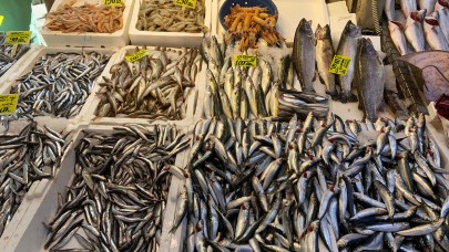 Az sezonu başladı,  balık tezgahlarında şenlik yaşandı