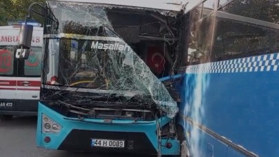 Servis ile belediye otobüsü çarpıştı: Çok sayıda yaralı var
