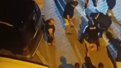 Eşini darp etti,  gözaltına alınca ortalığı birbirine kattı