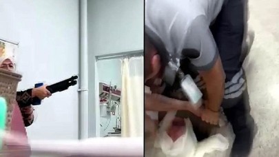 Pompalı tüfekle hastaneyi basan kadın,  çalışanları rehin aldı