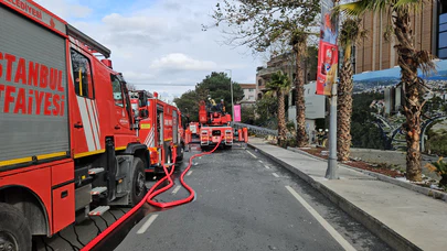 Sarıyer’de inşaatı 34 yıldır bitmeyen rezidansta yangın