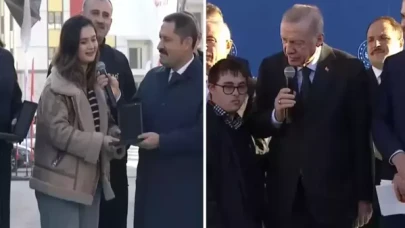 Cumhurbaşkanı Erdoğan'la depremzede aile  arasında gülümseten "Çocuk" diyaloğu!