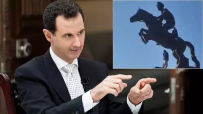 Muhalifler,  Halep'te ele geçirilen bölgede Esad heykellerini yıktı