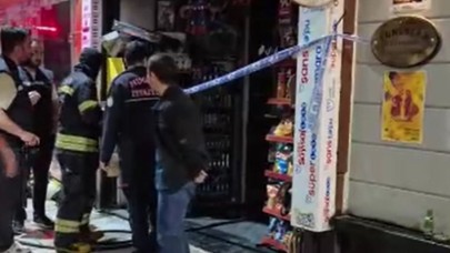 Cinnet geçirdi,  kardeşinin bulunduğu marketi ateşe verdi