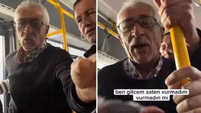 Yaşlılara yer vermesini istedi,  aldığı cevap sonrası genç kadını tokatladı