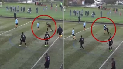 Amatör maçta atılan çalım tartışma yarattı!