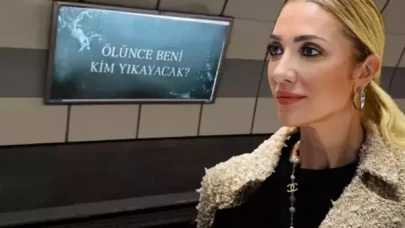 Bakan Ersoy'un eşi "Ölünce beni kim yıkayacak?" afişine tepki gösterdi