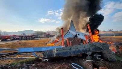 Yolcu uçağı pistten çıkıp duvara çarptı: 122 kişi hayatını kaybetti