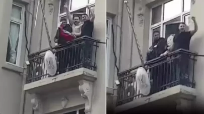 İstanbul’da Suriye Konsolosluğu’nda Suriye bayrağı değiştirildi!