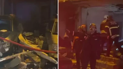 Kocaeli'nde  binada patlama! Yaralılar var!