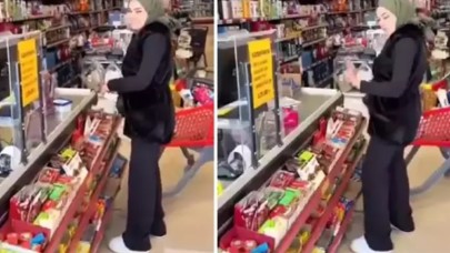 Markette alışveriş yapan eşine söyledikleri kasiyeri de şoke etti