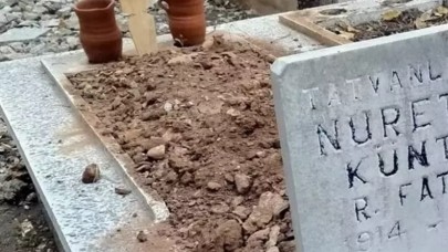 Kabir kazısında bulunan siyah poşetin içinden çıkanlar şok etti...