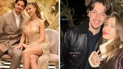 Trabzonspor'un yıldızı Enis Destan nişanlandı: Annesi geline demediğini bırakmadı