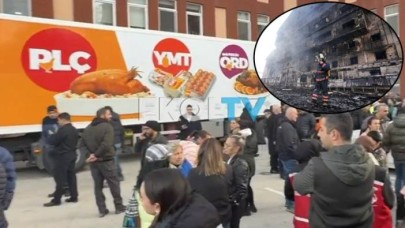 Cansız bedenlerin bulunduğu tırın üzerindeki görsel gece operasyonuyla kapatıldı