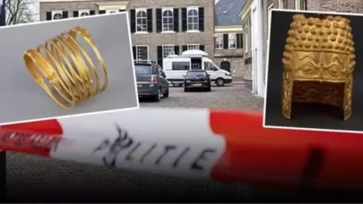 Hollanda'da tarihi eser soygunu: Romanya'ya ait altın miğfer ve bilezikler çalındı