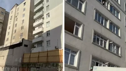 Kentsel dönüşüm sırasında binada çatlaklar: 7 katlı bina tahliye edildi!