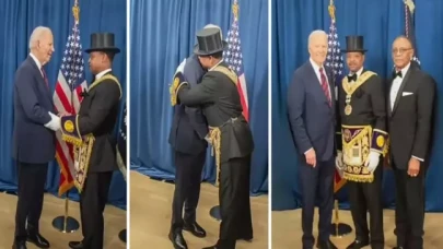 Başkanlığı Trump'a devreden Biden'a üstat mason unvanı verildi