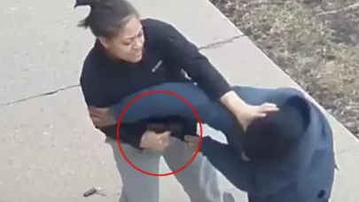 Kadın polis memuru,  silahını almaya çalışan adamı vurarak öldürdü!