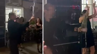 İzmir’de okul bahçesinde şampanyalı kutlama: Veliler tepkili