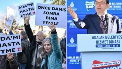 Ekrem İmamoğlu,  kendisini protesto eden vatandaşla kürsüden atıştı