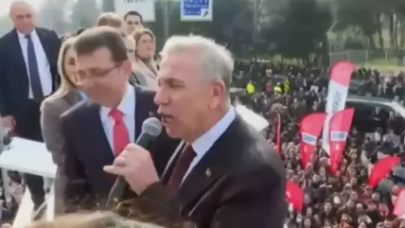 İmamoğlu'nun mikrofonu verdiği Yavaş'ın sözleri alandakileri coşturdu