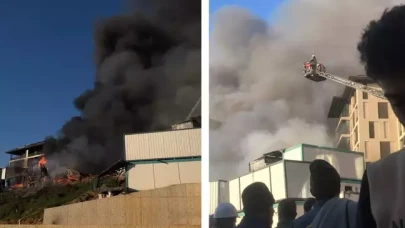 Üsküdar'da işçi konteynerlerinde yangın: 250 işçi mağdur