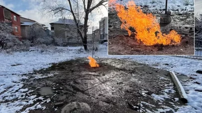 Kar yağışı da durduramadı! 5 gündür arazinin ortasında öylece yanıyor