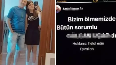 "Ölümümüzden o sorumludur" paylaşımı yapan baba kanlar içinde,  kızı ise ölü bulundu