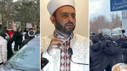 Halil Konakçı'ya büyük şok! Vaaz vermek için gittiği Erzurum'da protesto edildi
