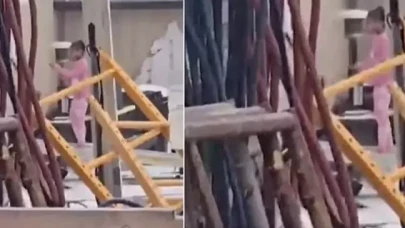 Küçük kız dondurucu soğukta yalvardı,  kapıyı açmadılar!